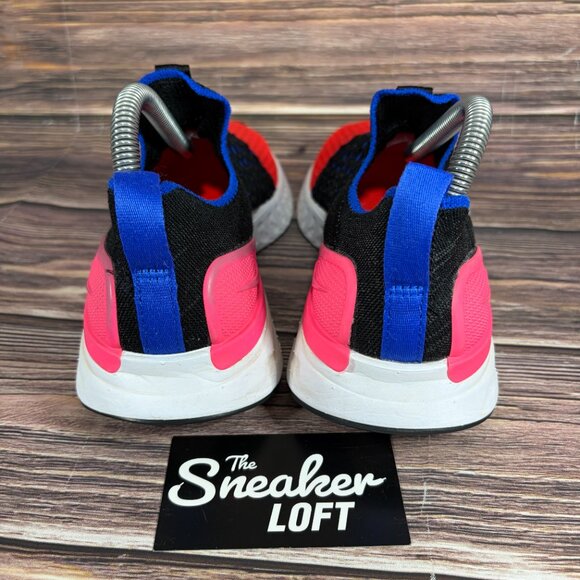 Nike React Phantom Run Flyknit 2 Black Hyper Pink Crimson Athletic Shoes 8.5 - Picture 4 of 8